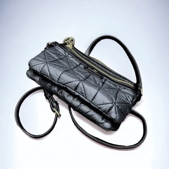 Juicy Couture l 2-piece Lot l Animal Print Scarf/Wrap l Black Cross-body Purse - Picture 9 of 16